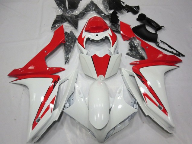 2007-2008 White Red Yamaha YZF 1000 R1 Motorcycle Fairing