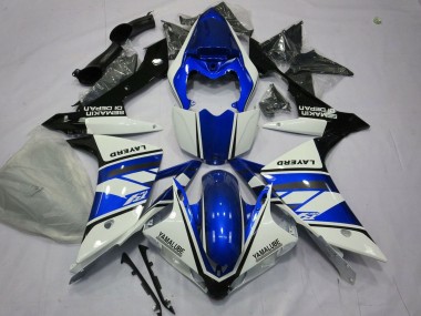 2007-2008 White Blue Black Layerd Yamaha YZF 1000 R1 Motorcycle Fairings