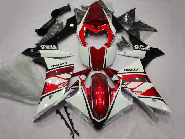 2007-2008 White Red Black Layerd Yamaha YZF 1000 R1 Motorcycle Fairings
