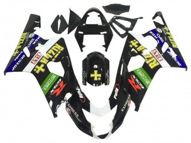 2004-2005 Glossy Black Blue Green Yellow Rizla Suzuki GSXR 600 / GSXR 750 Motorcycle Fairings