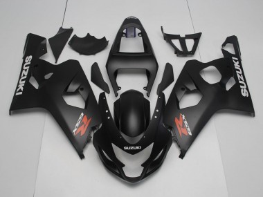 2004-2005 Matte Black Red White Suzuki GSXR 600 / GSXR 750 Motorcycle Fairings