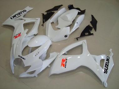 2004-2005 White Red Black Suzuki GSXR 600 / GSXR 750 Motorcycle Fairings