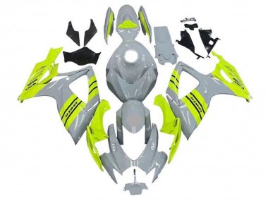 2006-2007 Grey Neon Yellow Suzuki GSXR 600 / GSXR 750 Motorcycle Fairings