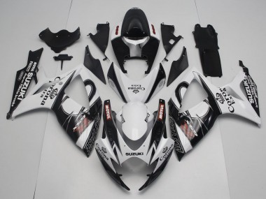 2006-2007 White Black Red Corona Extra Motul Alstare Suzuki GSXR 600 / GSXR 750 Motorcycle Fairings