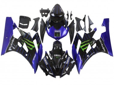2006-2007 Blue Black Green Monster Yamaha YZF R6 Motorcycle Fairings