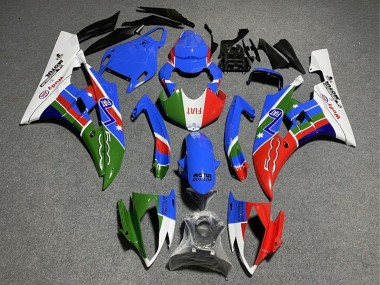 2008-2016 White Blue Green Red Fiat Dunlop Motul Michelin Yamaha YZF R6 Motorcycle Fairings
