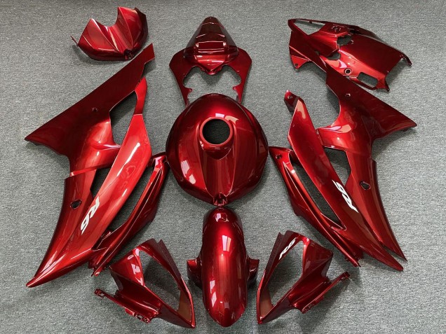 2008-2016 Red Yamaha YZF R6 Motorcycle Fairings