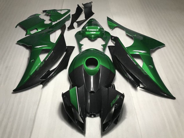 2008-2016 Green Carbon Fiber Style Yamaha YZF R6 Motorcycle Fairing