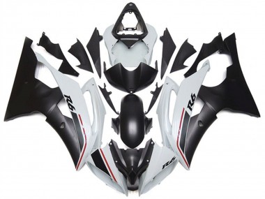 2008-2016 White Matte Black Red Yamaha YZF R6 Motorcycle Fairing