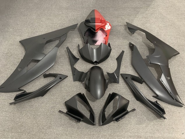 2008-2016 Red Matte Black Yamaha YZF R6 Motorcycle Fairings