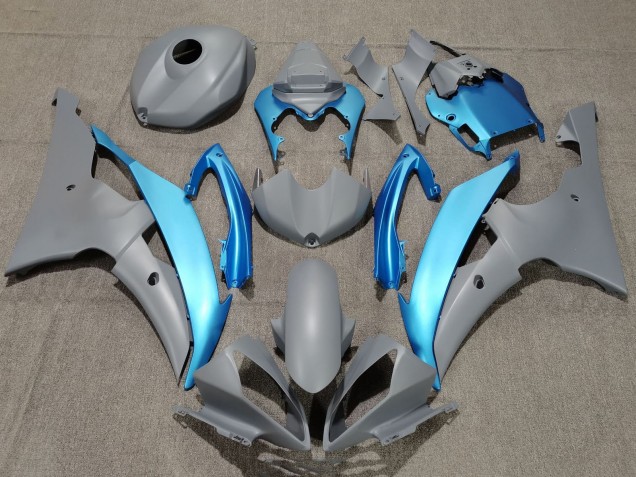 2008-2016 Grey Light Blue Yamaha YZF R6 Motorcycle Fairings