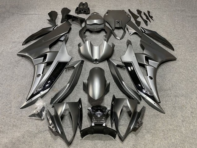 2008-2016 Matte Grey Glossy Black Yamaha YZF R6 Motorcycle Fairings