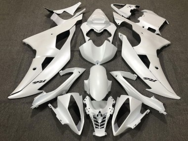 2008-2016 Pearl White Yamaha YZF R6 Motorcycle Fairings
