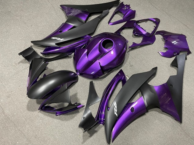 2008-2016 Purple Matte Black Yamaha YZF R6 Motorcycle Fairing