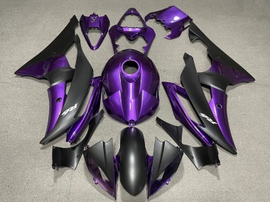 2008-2016 Purple Matte Black Yamaha YZF R6 Motorcycle Fairing