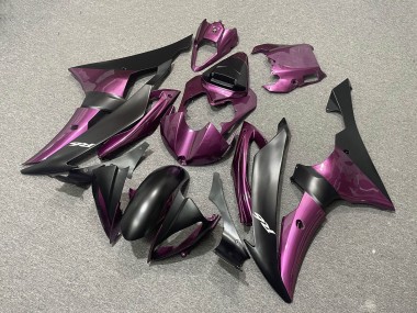 2008-2016 Purple Matte Black Yamaha YZF R6 Motorcycle Fairings