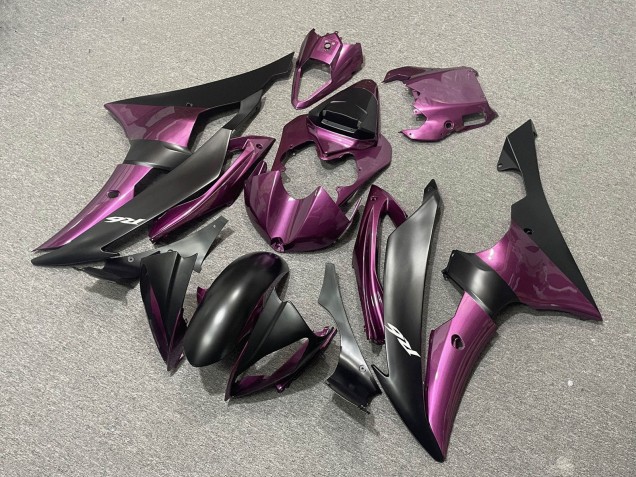 2008-2016 Purple Matte Black Yamaha YZF R6 Motorcycle Fairings