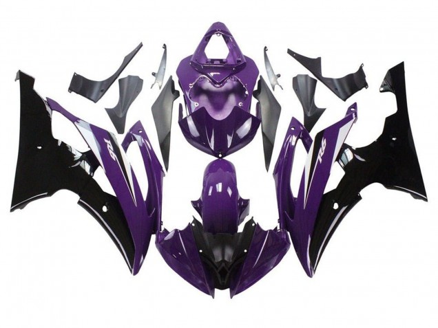 2008-2016 Purple Glossy Black Yamaha YZF R6 Motorcycle Fairings