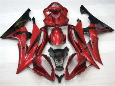 2008-2016 Red Black Yamaha YZF R6 Motorcycle Fairings