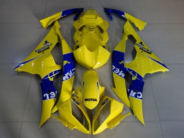 2008-2016 Yellow Blue Camel Motul Michelin Yamaha YZF R6 Motorcycle Fairings