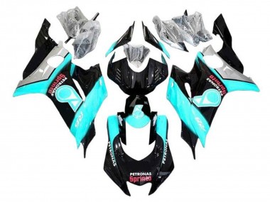2017-2023 Turquoise Blue Glossy Black Petronas Yamaha YZF R6 Motorcycle Fairings