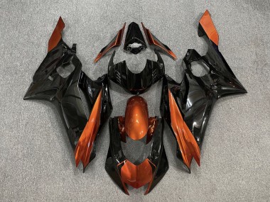 2017-2023 Orange Glossy Black Yamaha YZF R6 Motorcycle Fairings