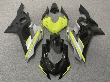 2017-2023 Grey Neon Yellow Glossy Black Yamaha YZF R6 Motorcycle Fairings