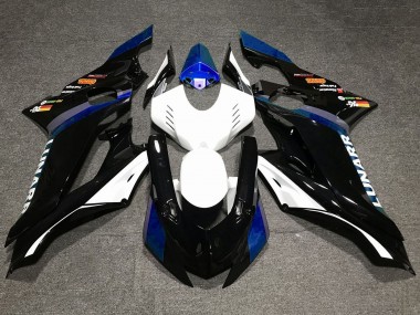 2017-2023 White Blue Glossy Black Yamaha YZF R6 Motorcycle Fairings