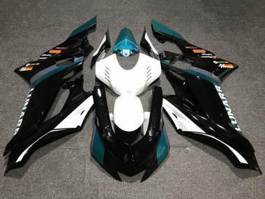 2017-2023 White Teal Blue Glossy Black Yamaha YZF R6 Motorcycle Fairings