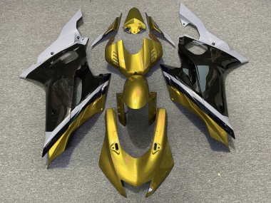 2017-2023 Grey Gold Glossy Black Yamaha YZF R6 Motorcycle Fairings