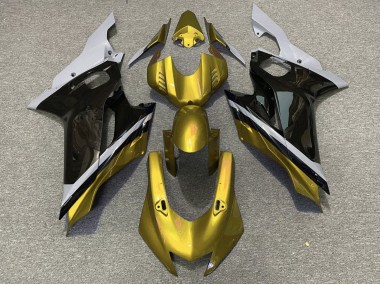 2017-2023 Grey Gold Glossy Black Yamaha YZF R6 Motorcycle Fairings