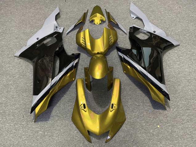 2017-2023 Grey Gold Glossy Black Yamaha YZF R6 Motorcycle Fairings