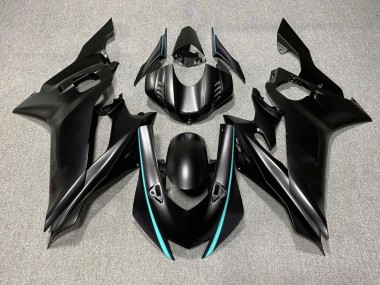 2017-2023 Matte Black Turquoise Blue Yamaha YZF R6 Motorcycle Fairings