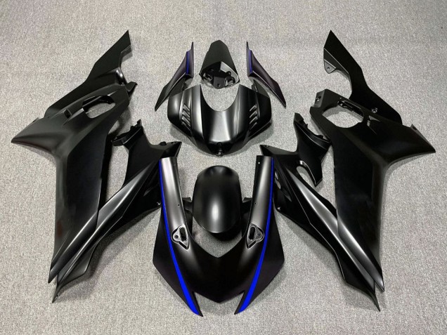 2017-2023 Matte Black Blue Yamaha YZF R6 Motorcycle Fairings