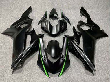 2017-2023 Matte Black Green Yamaha YZF R6 Motorcycle Fairings