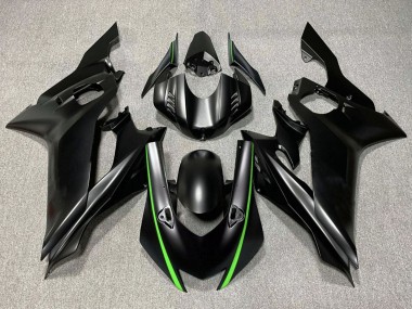 2017-2023 Matte Black Green Yamaha YZF R6 Motorcycle Fairings