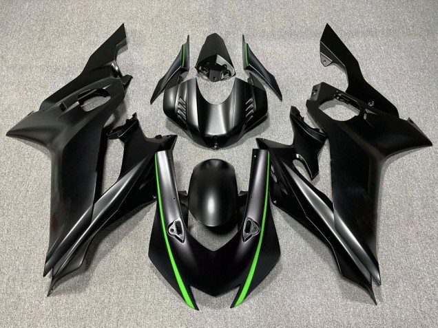 2017-2023 Matte Black Green Yamaha YZF R6 Motorcycle Fairings