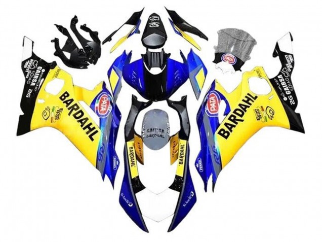 2017-2023 Yellow Blue Black Bardahl Yamaha YZF R6 Motorcycle Fairings