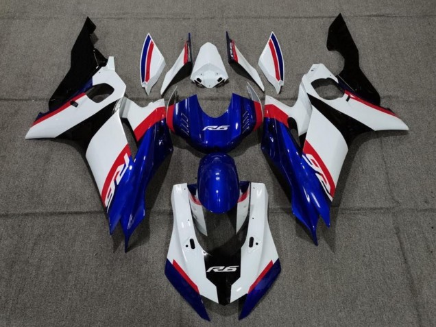 2017-2023 White Red Blue Black Yamaha YZF R6 Motorcycle Fairing