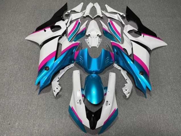 2017-2023 White Pink Blue Black Yamaha YZF R6 Motorcycle Fairings