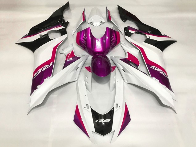 2017-2023 White Red Purple Black Yamaha YZF R6 Motorcycle Fairings