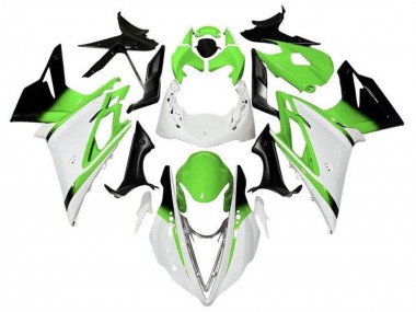 2013-2016 White Green Glossy Black Triumph Daytona 675 Triple Motorcycle Fairings