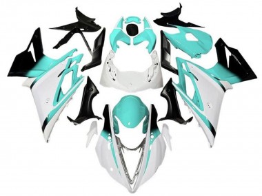 2013-2016 White Turquoise Blue Glossy Black Triumph Daytona 675 Triple Motorcycle Fairings