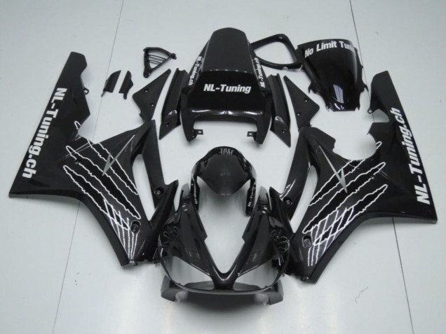 2006-2008 Glossy Black Triumph Daytona 675 Triple Motorcycle Fairing Kits