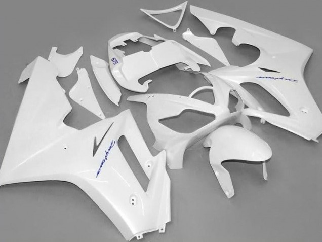 2006-2008 White Triumph Daytona 675 Triple Motorcycle Fairings