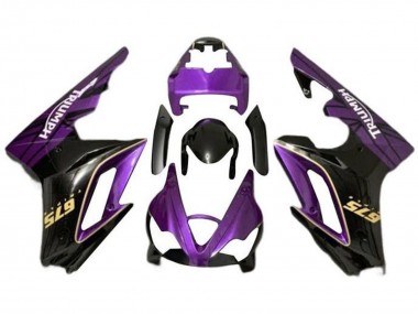 2009-2012 Purple Gold Glossy Black Triumph Daytona 675 Triple Motorcycle Fairings