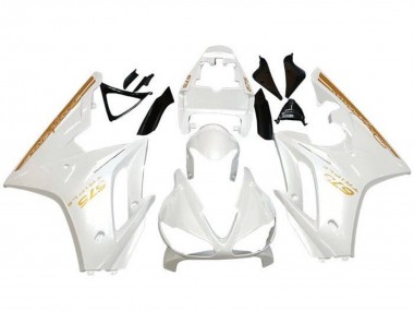2009-2012 White Gold Triumph Daytona 675 Triple Motorcycle Fairings