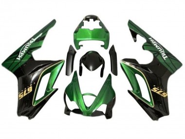2009-2012 Green Glossy Black Triumph Daytona 675 Triple Motorcycle Fairings