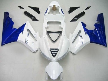 2009-2012 White Blue Triumph Daytona 675 Triple Motorcycle Fairing