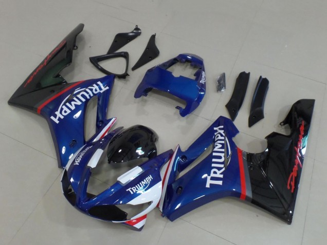 2009-2012 Blue Red White Glossy Black Triumph Daytona 675 Triple Motorcycle Fairings